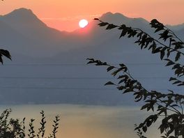 Mooie zonsondergang