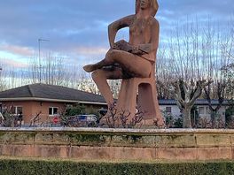 The campsite / hotel carpark.