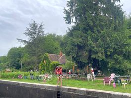 The magical expo love along the banks of the nearby canal, just a short drive away