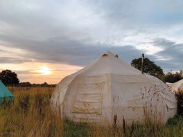 Sunrise from the back of the yurt