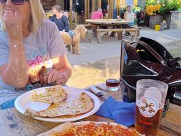 Lovely pizza from the shack.