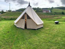 Tipi tent at the campsite