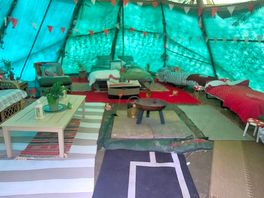 Inside of yurt