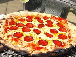 Pizza at the local pub