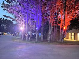 Lights at the touring area