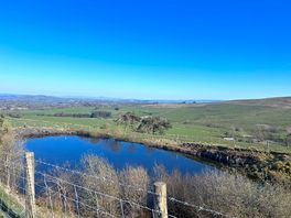 A lake on top of the hill