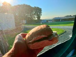 Bacon sandwich from the site shop on sunday morning.