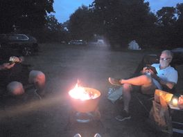 Fire pit...everything provided for 2 night hire and only £15
