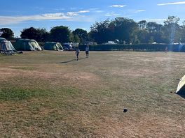 The tent pitches and is in our favourite spot