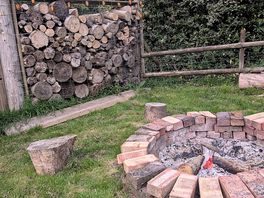 Personal fire pit perfect for toasting marshmallows