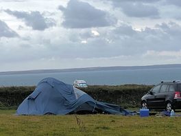 Tent collapse in the wind