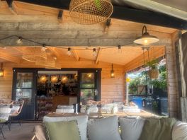 Ibiza vibes cafe overlooking the lake.