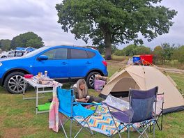 First time camping 🏕