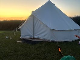 Pretty skies bell tent