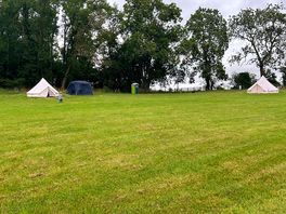 Plenty of space between tents
