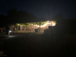 View of the fairy light in the facility area area