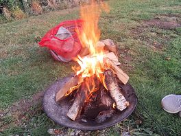 Nothing like a fire pit to end the day.