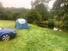 Our riverside pitch