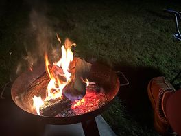 Fire pit was provided