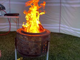 Fire pit available in request with wood for sale.