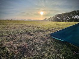 Sunset across the field