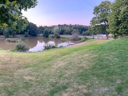 View from the cafe over one of the lakes
