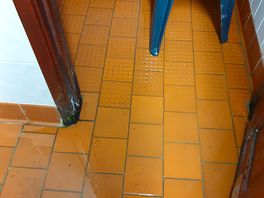 Floor pretty flooded