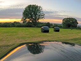 Sunset from the pitch-up