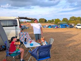 Evening meal outside the van