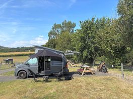 Picnic tables provided for camper vans was ideal!