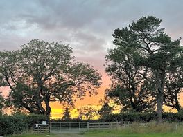 Sunset by the top gate