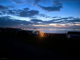 View from the campsite over scarborough