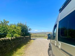 View from lane outside campsite.