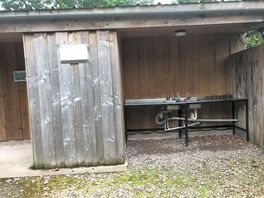 Outside washing area