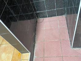 Tired bathroom area