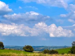 Not a photo from where our tent was had to cross from the next field to see this.