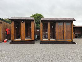 Toilet and shower block