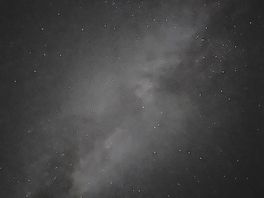 Clear night sky from the hut