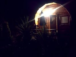 Evening view of number 6 hut