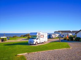 Sea view from the pitches