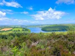 Wimbleball lake from haddon hill. beautiful long walks straight from the campsite.