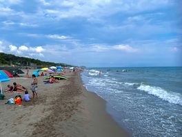 Strand nahe am campingplatz
