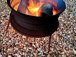 Logs and kindling are available to buy on site.