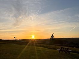 Sunset from dog grounds
