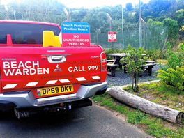 Picnic bench continuously unavailable due to council vehicle parking