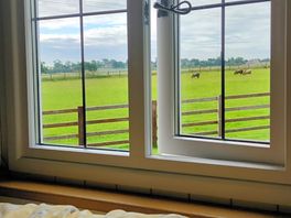 View from the king sized bed