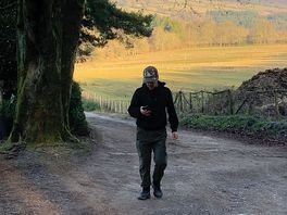 Slow relaxing walk