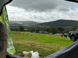 The view from where i pitched my tent was beautiful