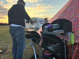 Outdoor cooking , good sized pitches