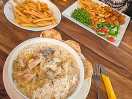 Food at the lodge